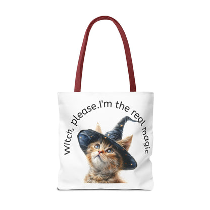 Cute Cat Witch Please Tote Bag
