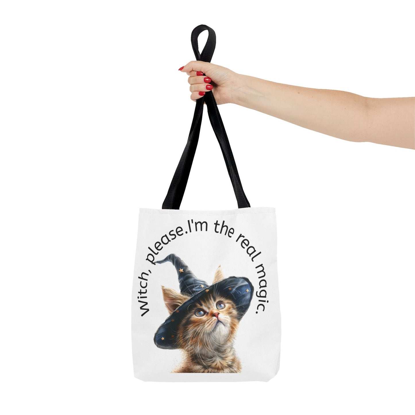 Cute Cat Witch Please Tote Bag