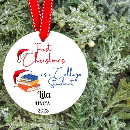 Custom College Christmas Ornaments - 2024 Keepsake | Buenavibra Digital