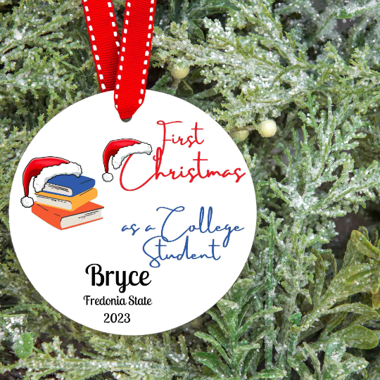 Custom College Christmas Ornaments - 2024 Keepsake | Buenavibra Digital