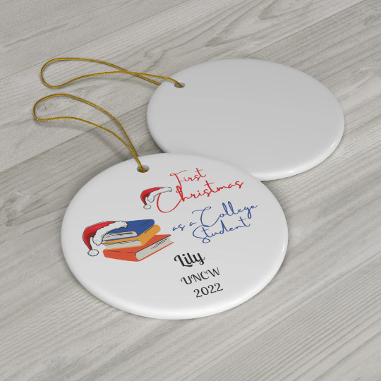 Custom College Christmas Ornaments - 2024 Keepsake | Buenavibra Digital
