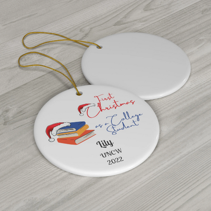 Custom College Christmas Ornaments - 2024 Keepsake | Buenavibra Digital