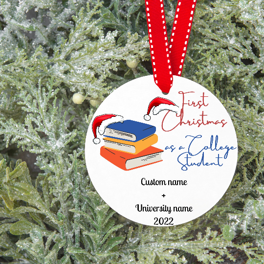 Custom College Christmas Ornaments - 2024 Keepsake | Buenavibra Digital