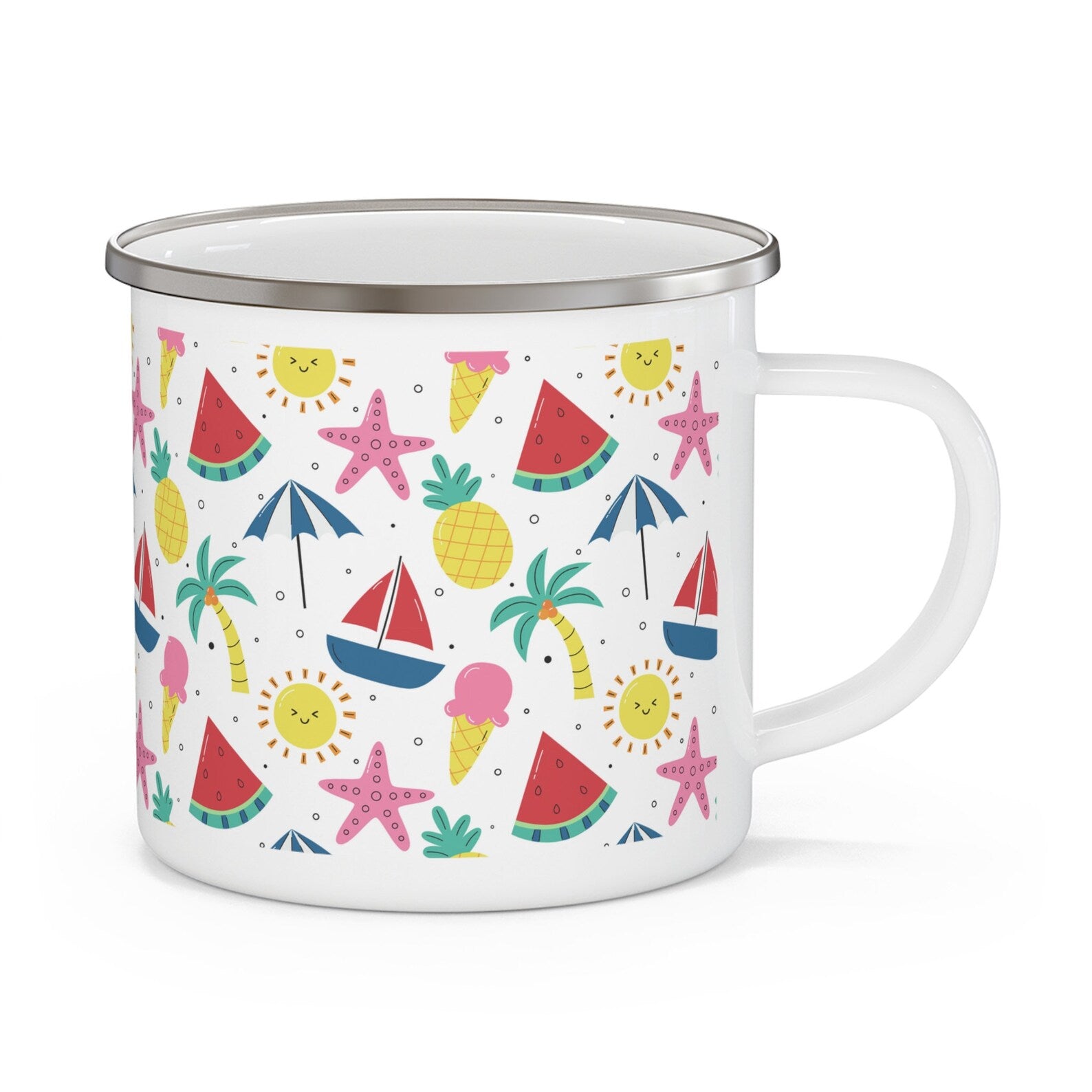 Personalized Travel Coffee Mugs - Enamel & Insulated | Buenavibra Digital