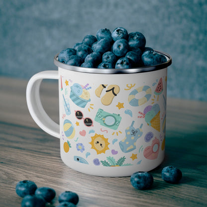 Personalized Travel Coffee Mugs - Enamel & Insulated | Buenavibra Digital