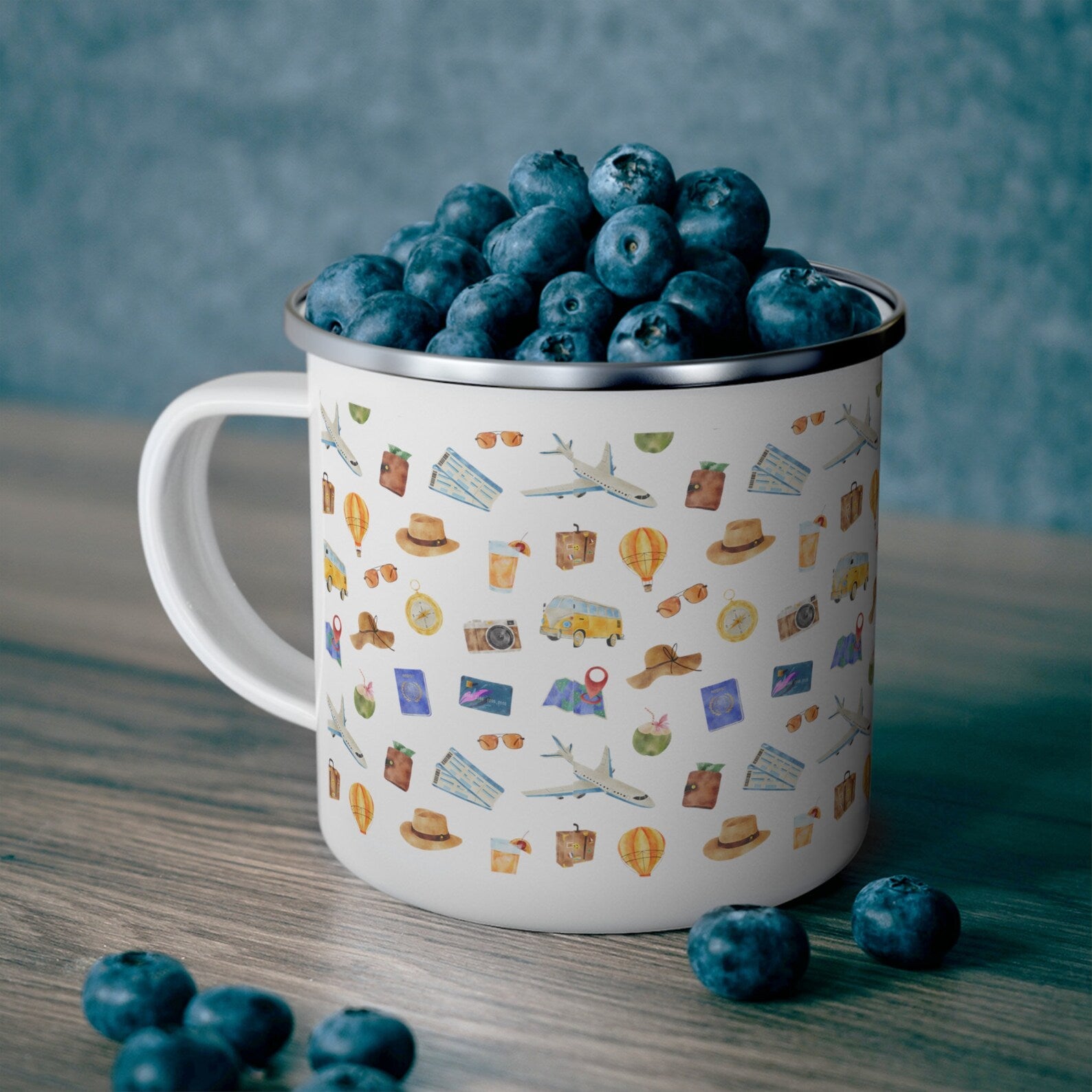 Personalized Travel Coffee Mugs - Enamel & Insulated | Buenavibra Digital