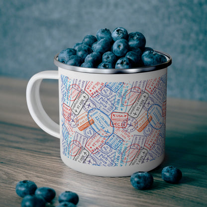 Personalized Travel Coffee Mugs - Enamel & Insulated | Buenavibra Digital