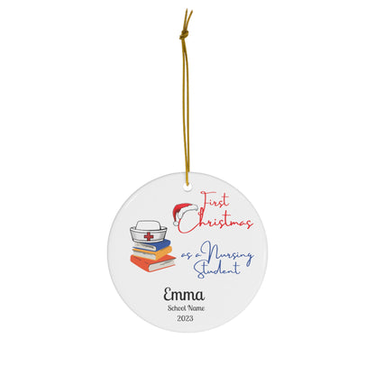 Custom College Christmas Ornaments - 2024 Keepsake | Buenavibra Digital
