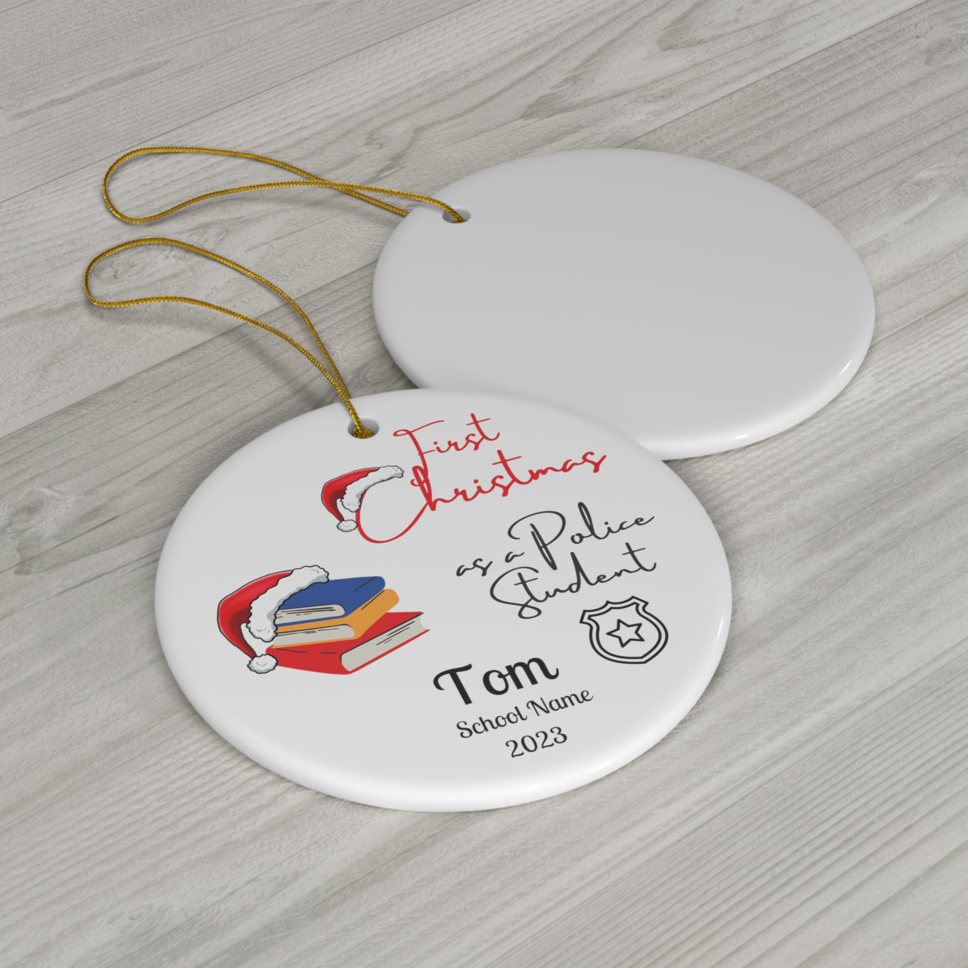 Custom College Christmas Ornaments - 2024 Keepsake | Buenavibra Digital