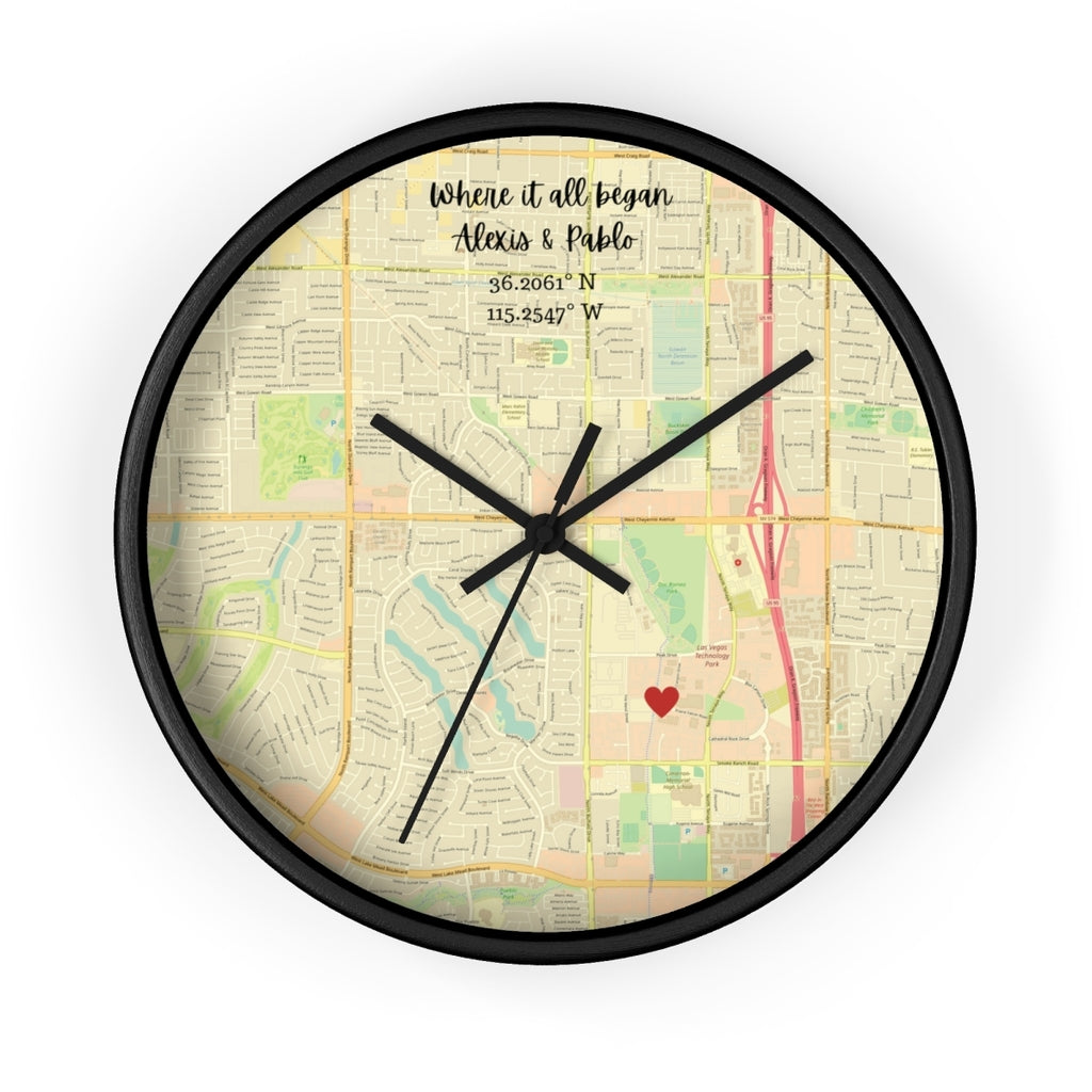 Cherish Memories with Our Custom Map Clock